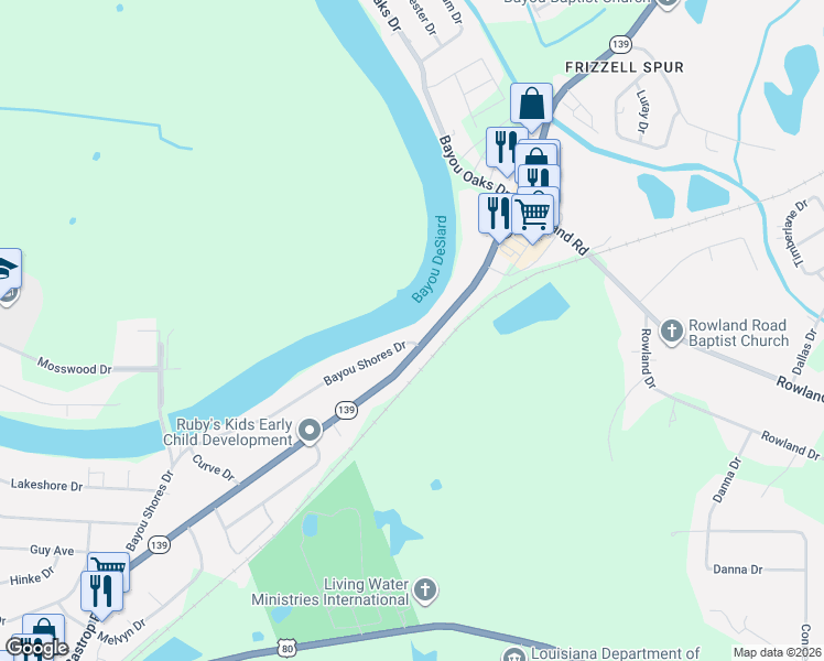 map of restaurants, bars, coffee shops, grocery stores, and more near 499 Lincoln Rd in Monroe