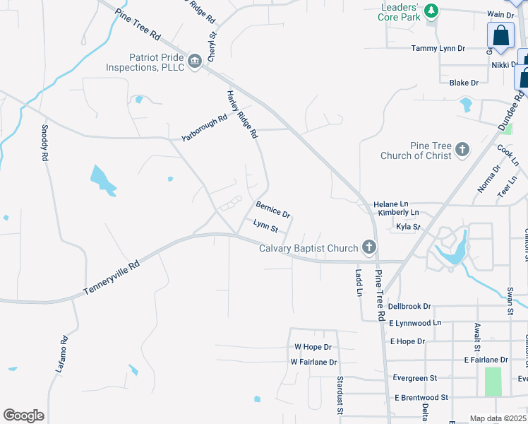 map of restaurants, bars, coffee shops, grocery stores, and more near 2971 Lynn Road in Longview