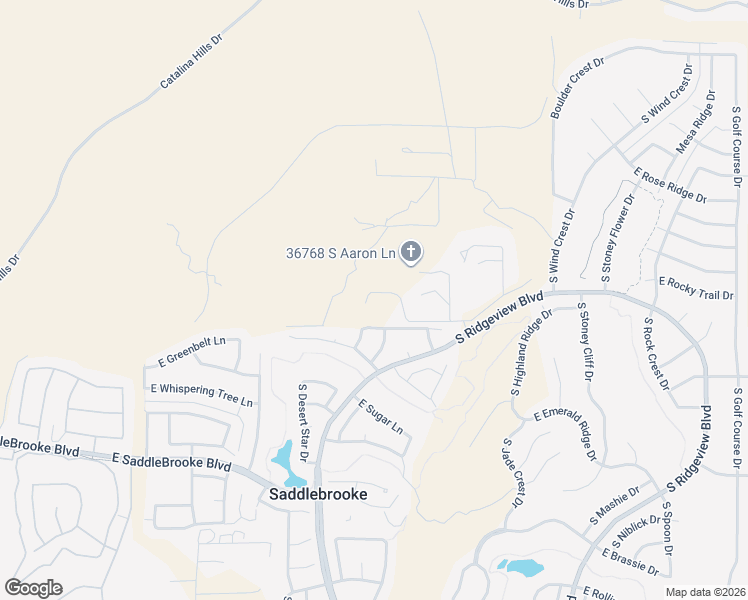 map of restaurants, bars, coffee shops, grocery stores, and more near 64508 East Calle Rosa Linda in Saddlebrooke