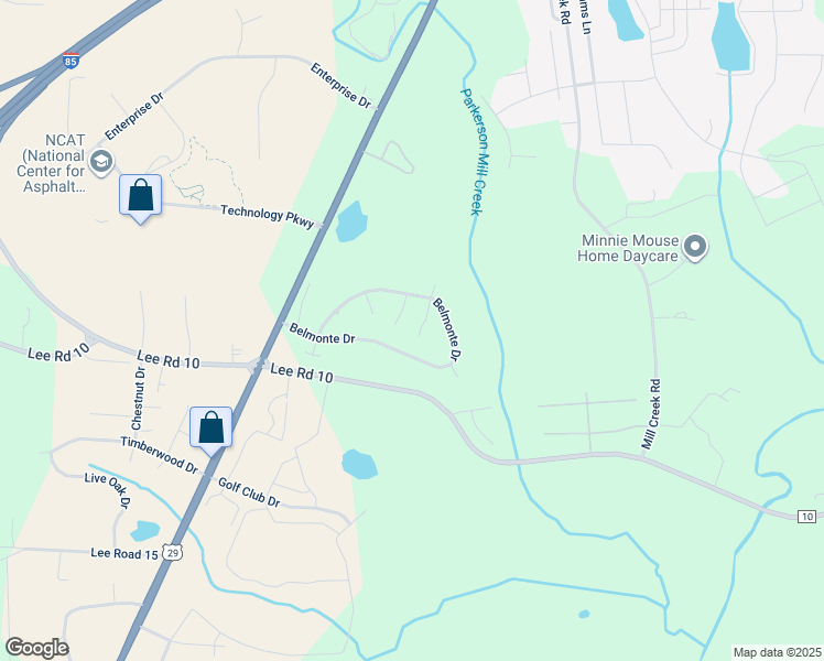 map of restaurants, bars, coffee shops, grocery stores, and more near 3657 Hawthorne Court in Auburn