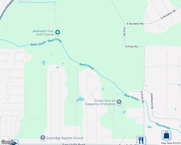 map of restaurants, bars, coffee shops, grocery stores, and more near 311 Lorene Court in Red Oak