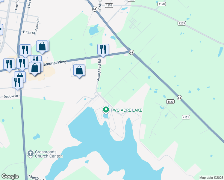 map of restaurants, bars, coffee shops, grocery stores, and more near in Canton