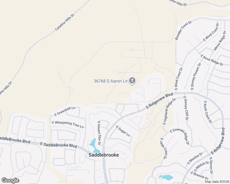 map of restaurants, bars, coffee shops, grocery stores, and more near 64508 East Calle Rosa Linda in Saddlebrooke
