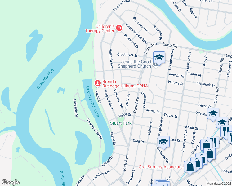 map of restaurants, bars, coffee shops, grocery stores, and more near 2698 Kenmore St in Monroe