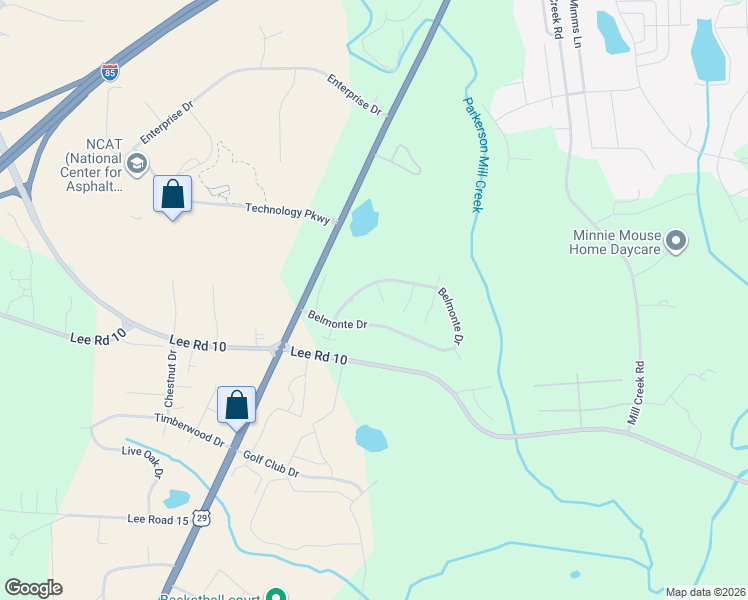 map of restaurants, bars, coffee shops, grocery stores, and more near 3564 Ridgeview Court in Auburn