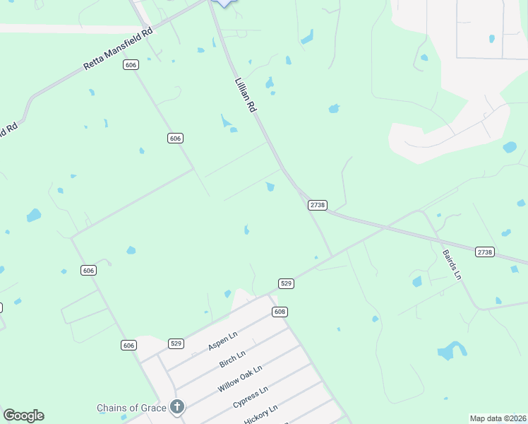 map of restaurants, bars, coffee shops, grocery stores, and more near 2600 Dave Angel Road in Burleson