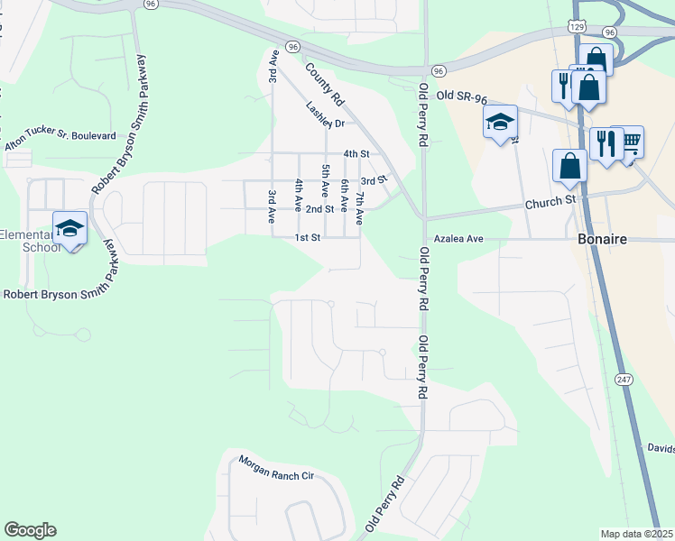 map of restaurants, bars, coffee shops, grocery stores, and more near 88 7th Avenue in Bonaire
