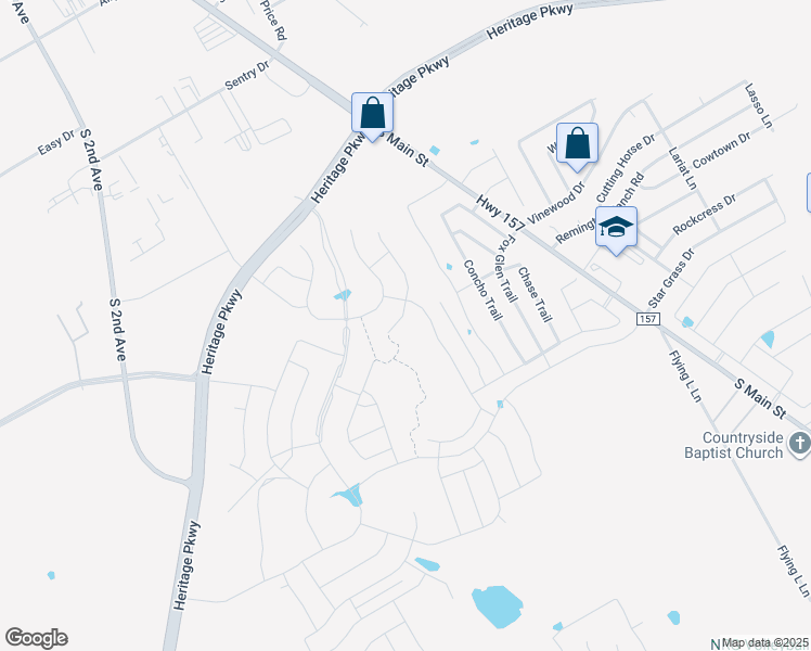 map of restaurants, bars, coffee shops, grocery stores, and more near 1200 S Main St in Mansfield