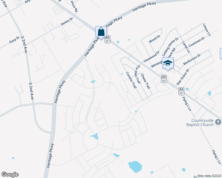 map of restaurants, bars, coffee shops, grocery stores, and more near 1200 S Main St in Mansfield