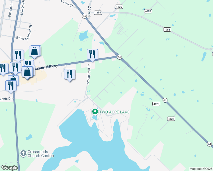 map of restaurants, bars, coffee shops, grocery stores, and more near in Canton