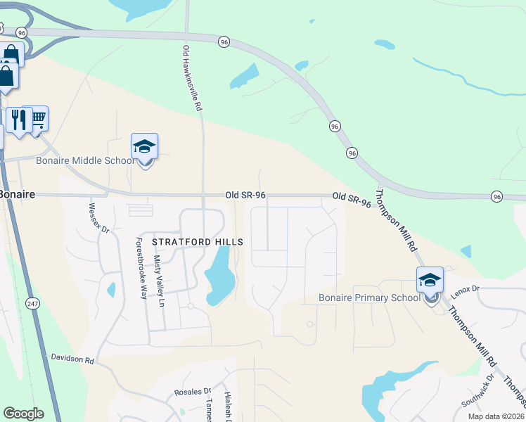 map of restaurants, bars, coffee shops, grocery stores, and more near 401 Green Island Road in Bonaire