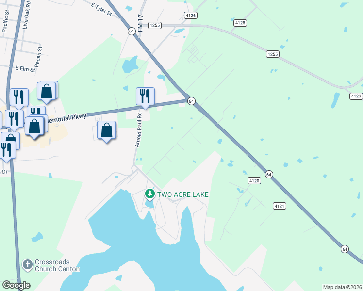 map of restaurants, bars, coffee shops, grocery stores, and more near in Canton