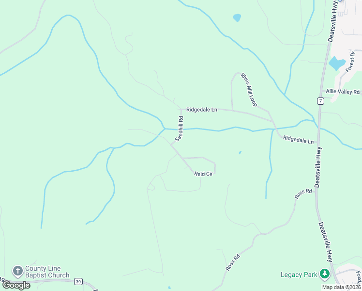 map of restaurants, bars, coffee shops, grocery stores, and more near 24-86 Reid Circle in Deatsville