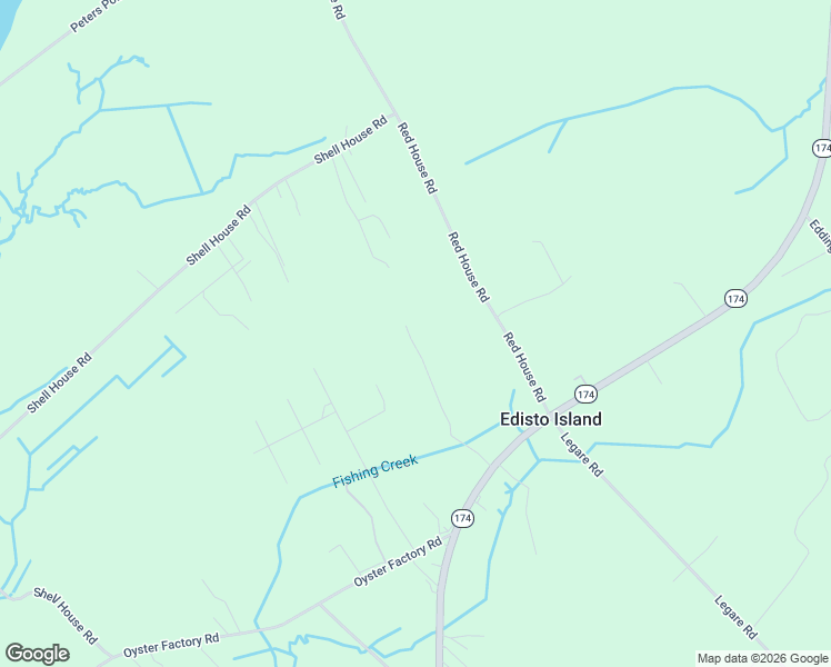 map of restaurants, bars, coffee shops, grocery stores, and more near 8270 Beach Farm Lane in Edisto Island