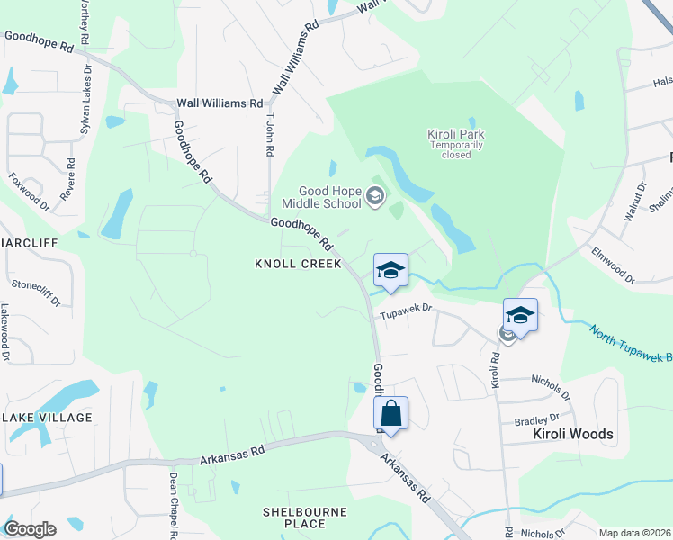 map of restaurants, bars, coffee shops, grocery stores, and more near 844-1002 Good Hope Rd in West Monroe