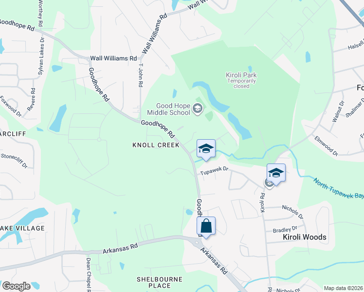map of restaurants, bars, coffee shops, grocery stores, and more near 1002 Good Hope Rd in West Monroe