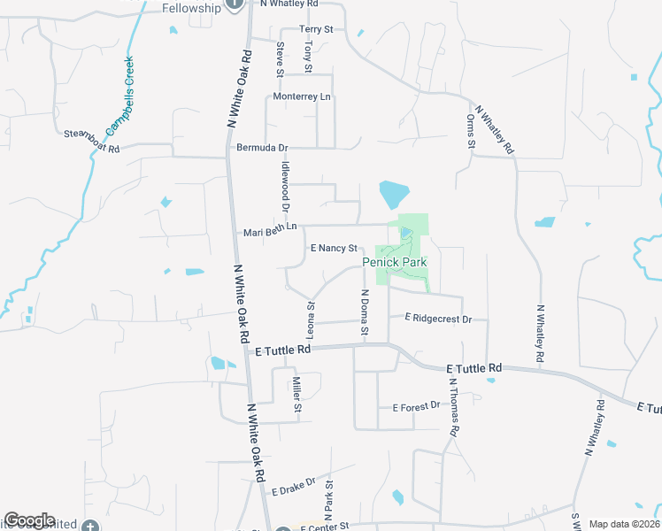 map of restaurants, bars, coffee shops, grocery stores, and more near 308 East Nancy Street in White Oak