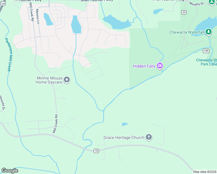 map of restaurants, bars, coffee shops, grocery stores, and more near 2700 Mimms Trail in Auburn