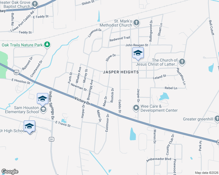map of restaurants, bars, coffee shops, grocery stores, and more near 218 Mae Drive in Marshall