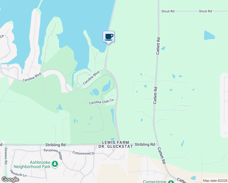 map of restaurants, bars, coffee shops, grocery stores, and more near 117 Links Cove in Madison