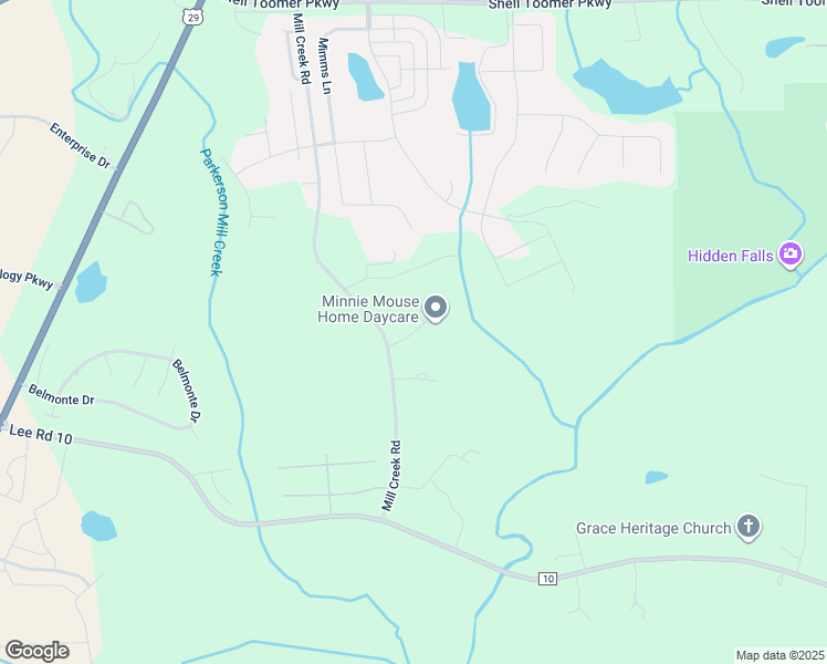 map of restaurants, bars, coffee shops, grocery stores, and more near Lee Road 449 in Auburn