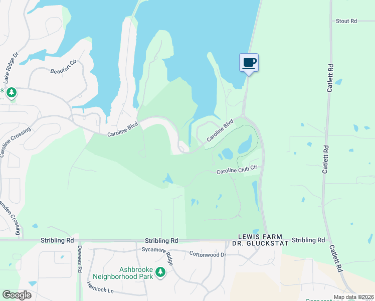 map of restaurants, bars, coffee shops, grocery stores, and more near 276 Caroline Blvd in Madison