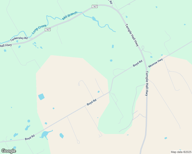 map of restaurants, bars, coffee shops, grocery stores, and more near 2600 Boyd Road in Granbury