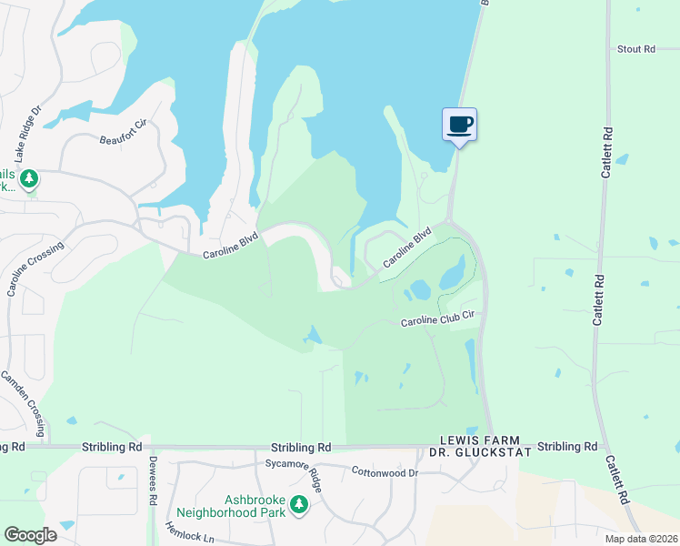 map of restaurants, bars, coffee shops, grocery stores, and more near 276 Caroline Boulevard in Madison
