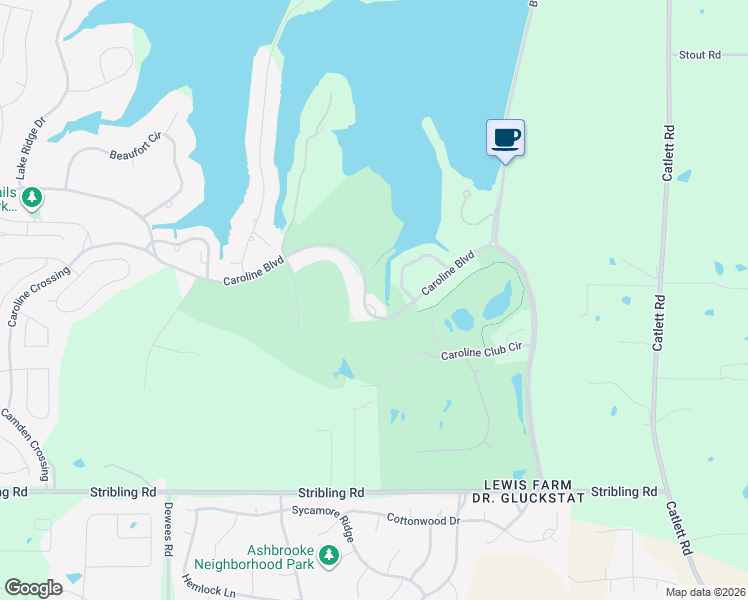 map of restaurants, bars, coffee shops, grocery stores, and more near 276 Caroline Boulevard in Madison