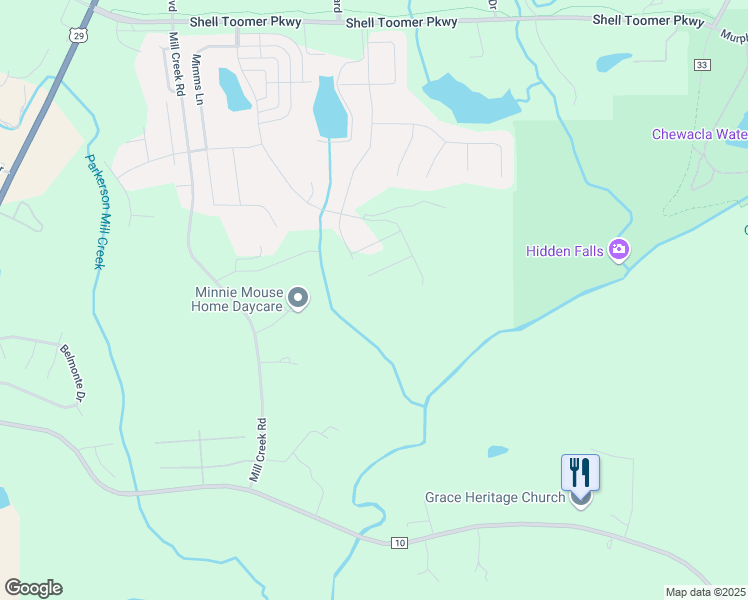 map of restaurants, bars, coffee shops, grocery stores, and more near 1 Lee Road 449 in Auburn