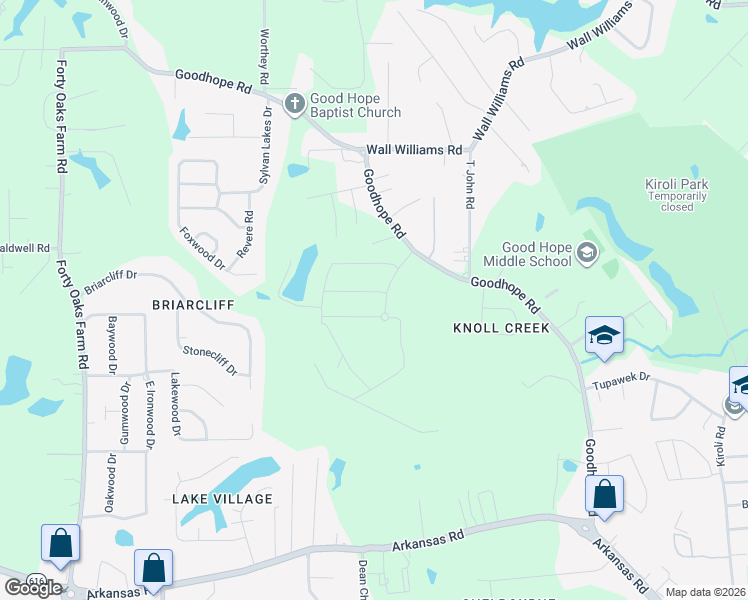 map of restaurants, bars, coffee shops, grocery stores, and more near 198 Knoe Tower Road in West Monroe