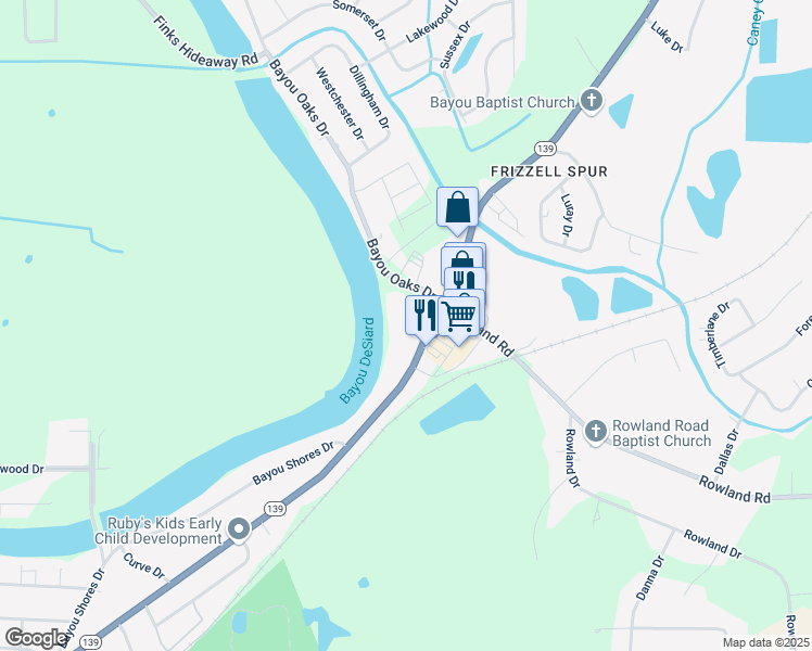 map of restaurants, bars, coffee shops, grocery stores, and more near 515 Lincoln Road in Monroe