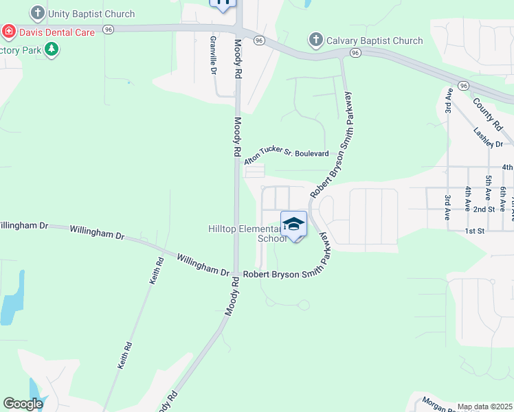 map of restaurants, bars, coffee shops, grocery stores, and more near 205 Ledford Way in Bonaire