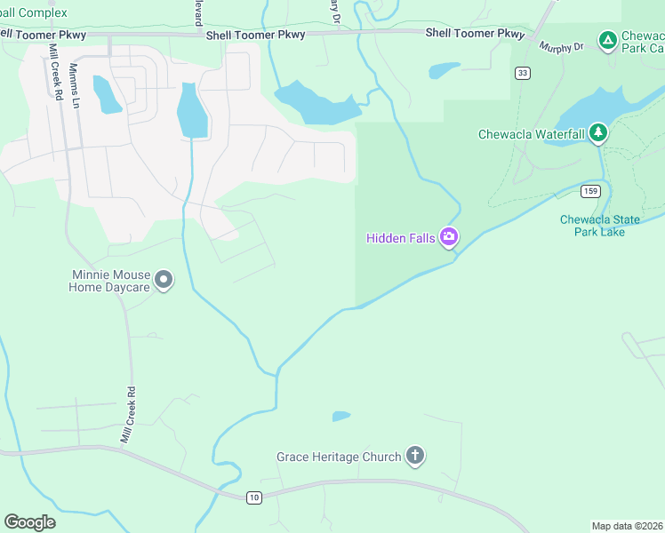 map of restaurants, bars, coffee shops, grocery stores, and more near 3291 Mill Creek Road in Auburn