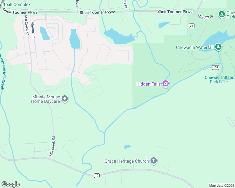 map of restaurants, bars, coffee shops, grocery stores, and more near 3291 Mill Creek Road in Auburn