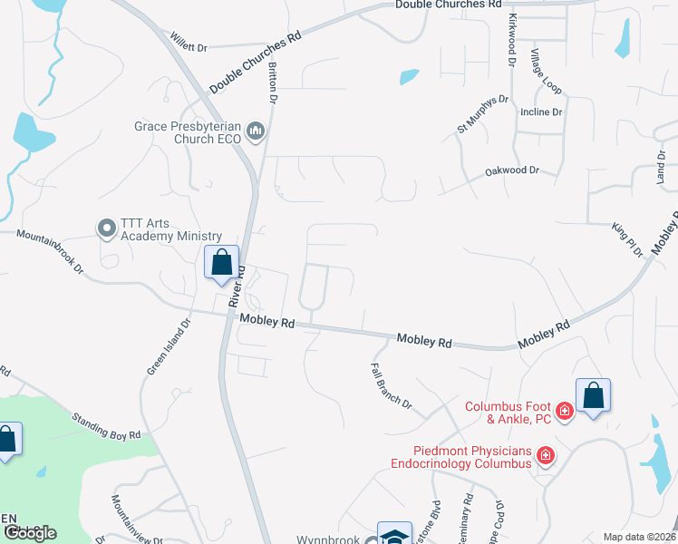 map of restaurants, bars, coffee shops, grocery stores, and more near 187 Pebblebrook Lane in Columbus