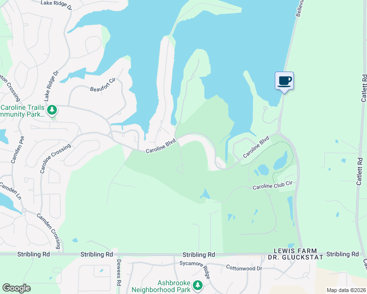 map of restaurants, bars, coffee shops, grocery stores, and more near 335 Caroline Boulevard in Madison