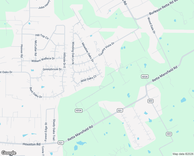 map of restaurants, bars, coffee shops, grocery stores, and more near 3430 Wild Oaks Court in Burleson