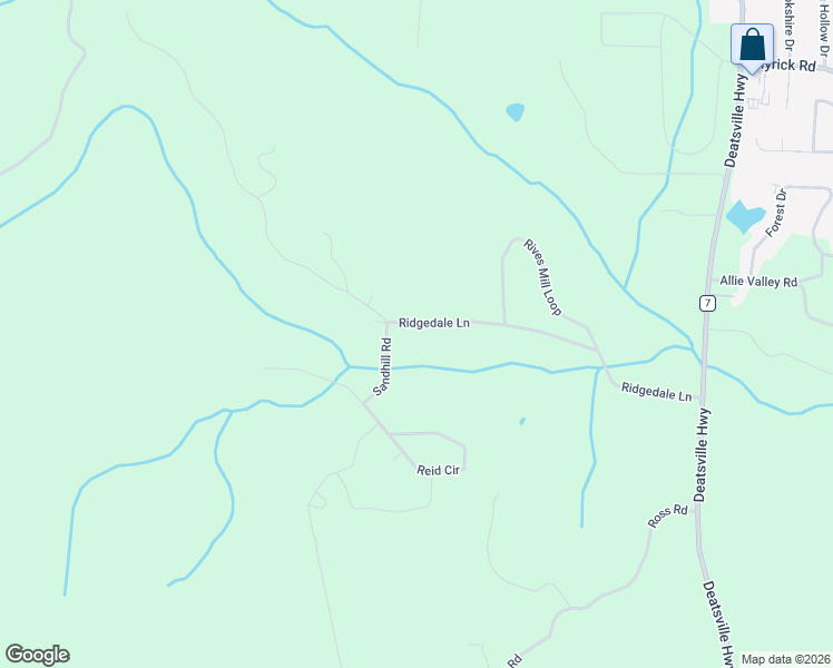 map of restaurants, bars, coffee shops, grocery stores, and more near 701 Ridgedale Lane in Deatsville