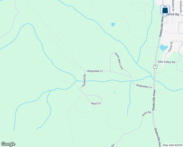 map of restaurants, bars, coffee shops, grocery stores, and more near 701 Ridgedale Lane in Deatsville