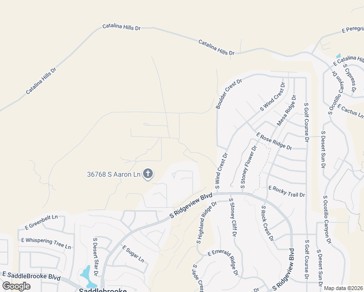 map of restaurants, bars, coffee shops, grocery stores, and more near 64731 East Horseshoe Bend Road in Tucson