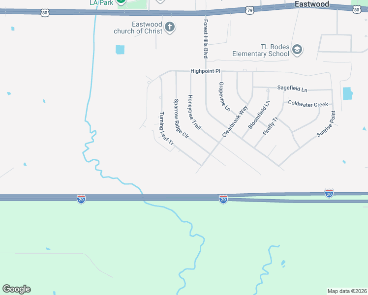 map of restaurants, bars, coffee shops, grocery stores, and more near 1772 Turning Leaf Tr in Haughton