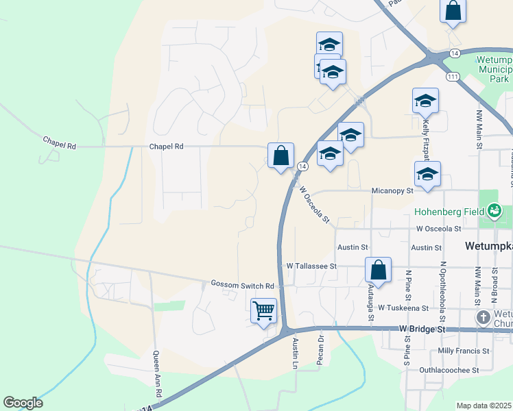 Chapel Lakes Lane, Wetumpka AL Walk Score