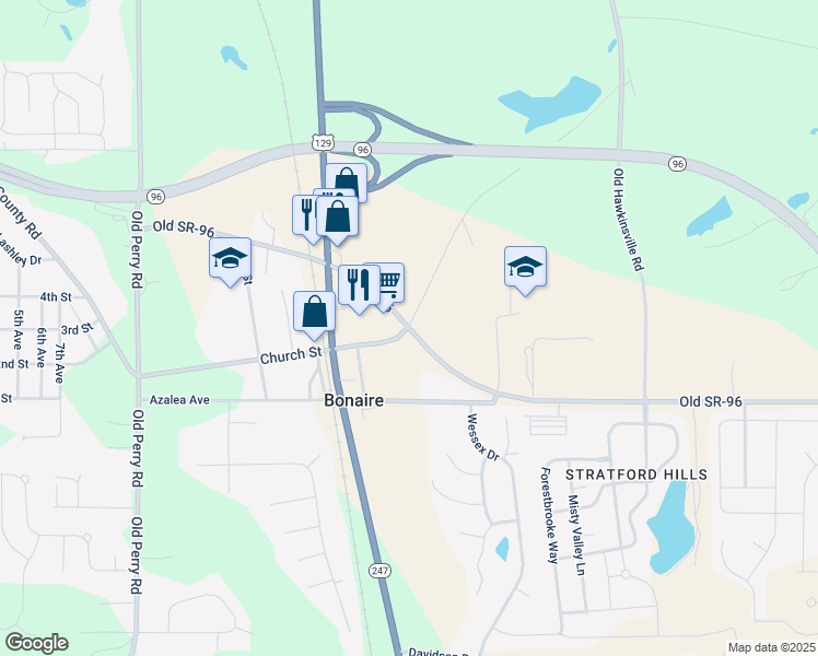 map of restaurants, bars, coffee shops, grocery stores, and more near 84 Highway 96 in Bonaire