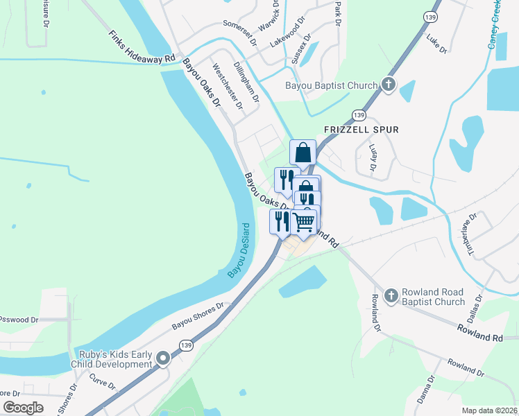 map of restaurants, bars, coffee shops, grocery stores, and more near 515 Lincoln Road in Monroe