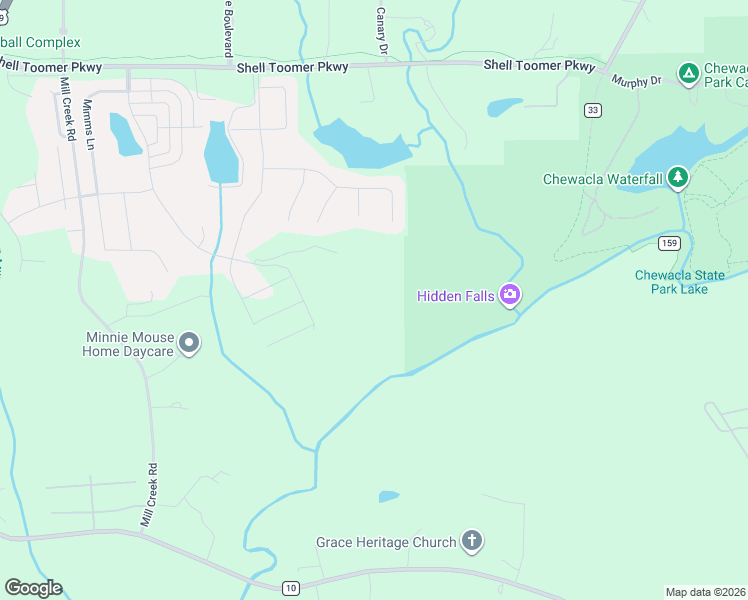 map of restaurants, bars, coffee shops, grocery stores, and more near 3291 Mill Creek Road in Auburn