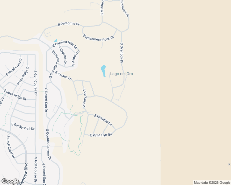 map of restaurants, bars, coffee shops, grocery stores, and more near Basin Camp Road in Tucson