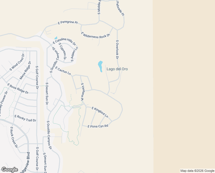 map of restaurants, bars, coffee shops, grocery stores, and more near Basin Camp Road in Tucson