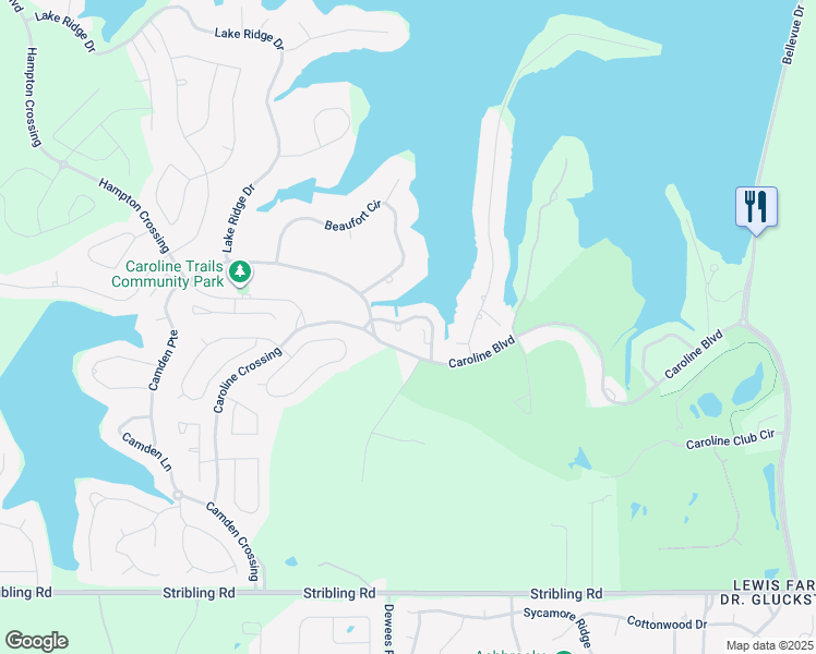 map of restaurants, bars, coffee shops, grocery stores, and more near 121 Camden Court in Madison