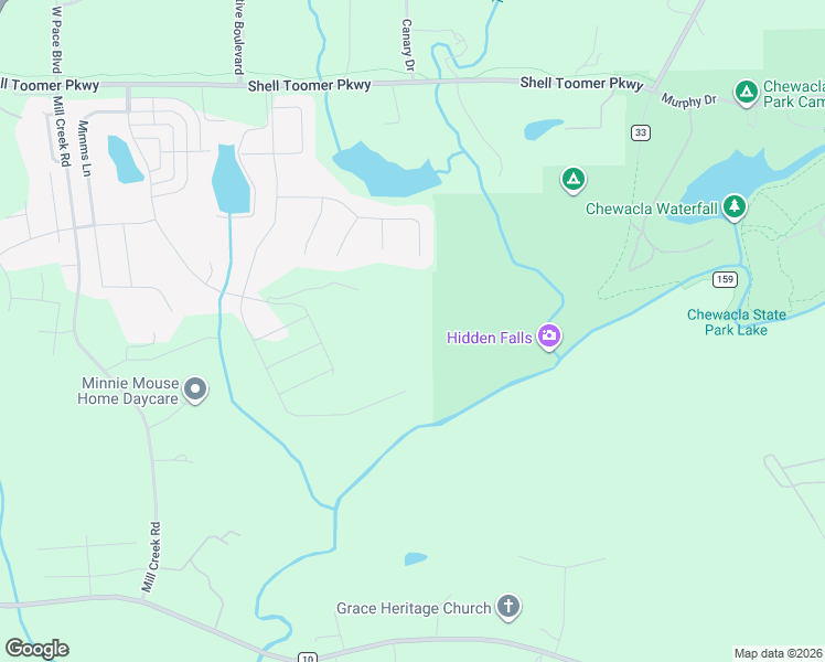 map of restaurants, bars, coffee shops, grocery stores, and more near 3291 Mill Creek Road in Auburn